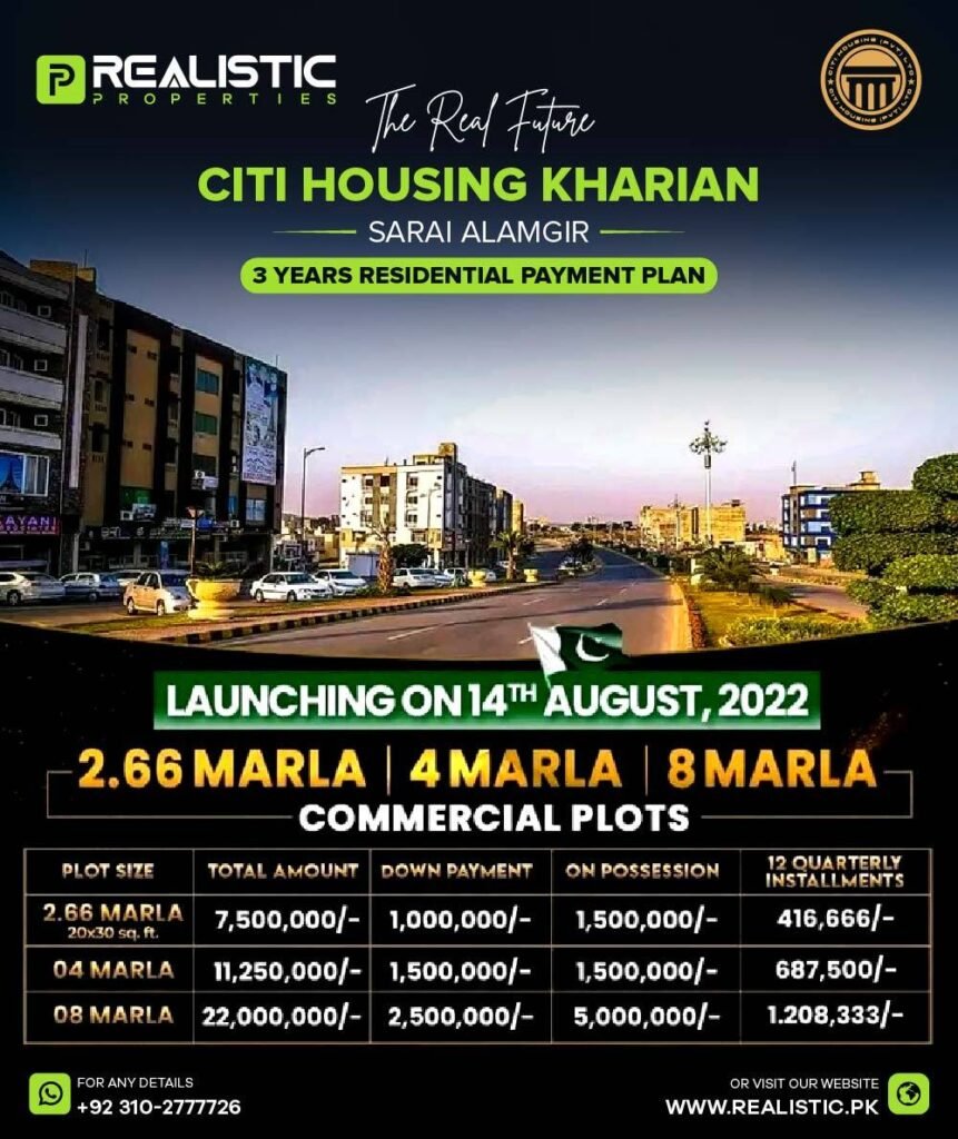 Citi Housing Kharian - sarai alamgir