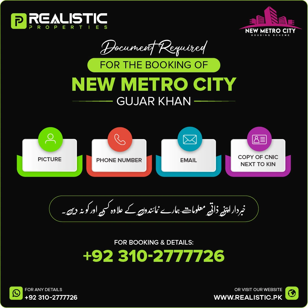 New Metro City Documents Required for Booking